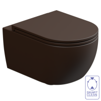 Чаша подвесного унитаза биколор GSG Ceramic Design Like LKWCSOBI000/035, White/Cacao Matt LKWCSOBI000/035