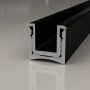 Вставка алюминиевая для теневого профиля Laconistiq Light mini Черная 29/1-11-300 3000×10,5×11,3