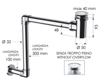 Сифон с донным клапаном Remer 984 984