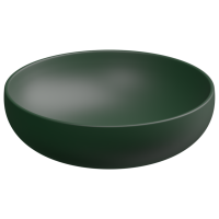 Раковина накладная 45 см GSG Ceramic Design Easy EALAVRO45036, Smeraldo Matt EALAVRO45036