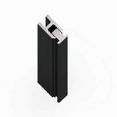 Профиль алюминиевый теневой Laconistiq Dual Mini Черный 28-11-300 3000×6×10
