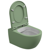 Чаша подвесного унитаза биколор GSG Ceramic Design Like LKWCSOBI000/031, White/Salvia Matt LKWCSOBI000/031