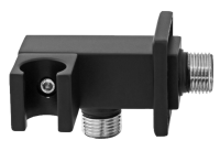 Держатель ручного душа с подключением шланга Remer 337SNO, черный матовый 337SNO