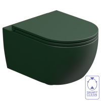 Чаша подвесного унитаза со смывом Smart Clean GSG Ceramic Design Like LKWCSO036, Smeraldo Matt LKWCSO036