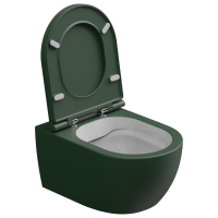 Чаша подвесного унитаза биколор GSG Ceramic Design Like LKWCSOBI000/036, White/Smeraldo Matt LKWCSOBI000/036