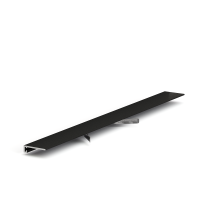 Микроплинтус LACONISTIQ micro 19 ARM RAL9005 Чёрный МУАР (19х5,5х2450мм) 7 зажимов в комплекте
