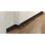 Микроплинтус LACONISTIQ Micro-L угловой Чёрный МУАР RAL9005 (25,8х16,2х5х2450мм) 7 зажимов в комплекте