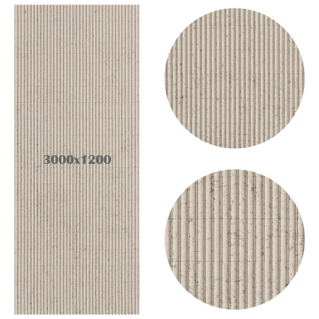 Гибкий камень Decaro Flex Stone Рифленый Чеппо Bricks Ceppo Cream D1019 3000×1200×6-7